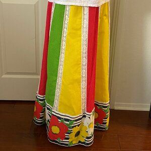 Vintage Mr Hank cottage core maxi skirt size M-L